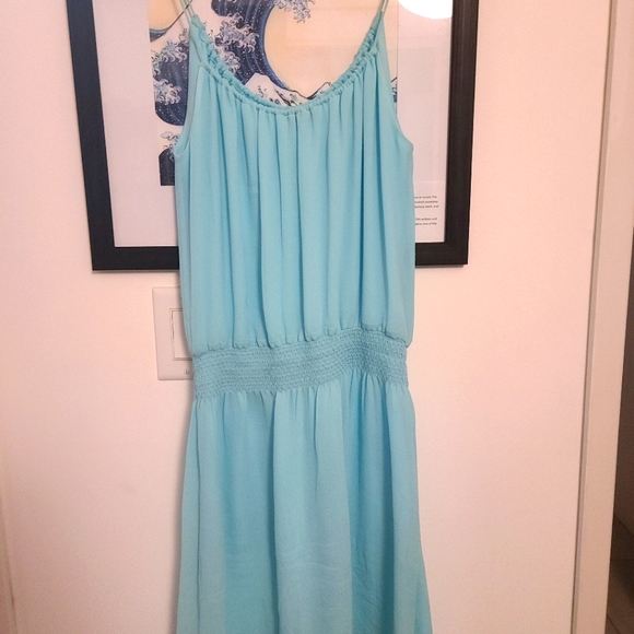 Aritzia Babaton Mint Blue Strappy Dress - Picture 3 of 3